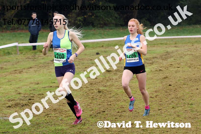 Junior women, National Cross Country Relays, Berry Park, Mansfield. Photo: David T. Hewitson/Sports for All Pics